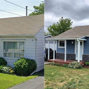 home exterior before after